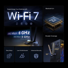 WRL ADAPTER 6500MBPS WI-FI 7 / ARCHER TBE400E TP-LINK
