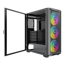 Case, XILENCE, ATX / micro ATX / Mini-ITX, Black, Midi Tower, PC, XG161