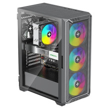 Case, XILENCE, ATX / micro ATX / Mini-ITX, Black, Midi Tower, PC, XG161