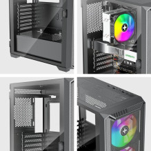 Korpusas, XILENCE, ATX / micro ATX / Mini-ITX, Juodas, Midi Tower, PC, XG161