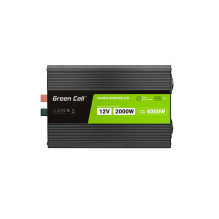 Automobilinis Inverteris - Green Cell PowerInverter 2000W 12V į 230V su LCD Ekranu Automobilinis Inverteris - Green Cell PowerInverter 2000W 12V į 230V su LCD Ekranu