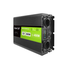 Automobilinis Inverteris - Green Cell PowerInverter 2000W 12V į 230V su LCD Ekranu Automobilinis Inverteris - Green Cell PowerInverter 2000W 12V į 230V su LCD Ekranu