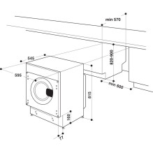 Built-in washer-dryer Whirlpool BI WDWG 861485 EU Built-in washer-dryer Whirlpool BI WDWG 861485 EU