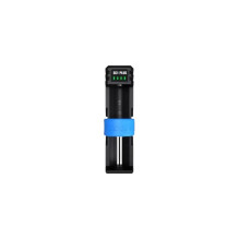 Greitas baterijų įkroviklis 3.7V / 1.2V XTAR SC1 + USB-C išorinė baterija