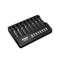 Battery charger Li-ion 3,6V / 3,7V / 1,5V and 1,2V Ni-MH XTAR MX8 Battery charger Li-ion 3,6V / 3,7V / 1,5V and 1,2V Ni-MH XTAR MX8