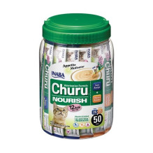 INABA Churu Nourrish vištienos ir tuno skanėstai katėms - 50 x 14 g