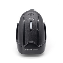 Wireless Barcode Scanner - Qoltec 50856 1D 2D 2.4GHz Black Wireless Barcode Scanner - Qoltec 50856 1D 2D 2.4GHz Black