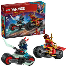 Žaislų Rinkinys - LEGO NINJAGO 71838 Kai motociklo greičio lenktynės 79 elementai 2 minifigūrėlės Žaislų Rinkinys - LEGO NINJAGO 71838 Kai motociklo greičio lenktynės 79 elementai 2 minifigūrėlės