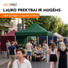 Shopping Tent 2x2 Green Zeltpro PROFRAME Shopping Tent 2x2 Green Zeltpro PROFRAME