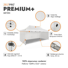 Shopping Tent 3x6 White Zeltpro PREMIUM+