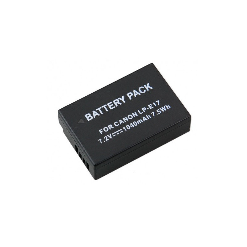 Replacement battery Canon LP-E17 (without chip), 1040mAh
