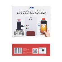 Smart gas sensor kit and PNI Safe House Smart Gas 300 WiFi solenoid valve with sound alert, Tuya Smart mobile applicatio Smart gas sensor kit and PNI Safe House Smart Gas 300 WiFi solenoid valve with sound alert, Tuya Smart mobile applicatio