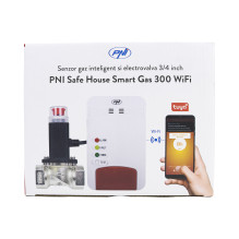 Smart gas sensor kit and PNI Safe House Smart Gas 300 WiFi solenoid valve with sound alert, Tuya Smart mobile applicatio Smart gas sensor kit and PNI Safe House Smart Gas 300 WiFi solenoid valve with sound alert, Tuya Smart mobile applicatio
