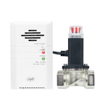 PNI Safe House 400 dujų jutiklio ir 3/4 colio solenoidinio vožtuvo rinkinys, garso ir šviesos signalizacija, 85 dB, apti PNI Safe House 400 dujų jutiklio ir 3/4 colio solenoidinio vožtuvo rinkinys, garso ir šviesos signalizacija, 85 dB, apti