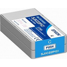Rašalo Kasetė - Epson SJIC22P(C) 30ml Greitai Džiūstantis Netrinantis Mėlynas Rašalo Kasetė - Epson SJIC22P(C) 30ml Greitai Džiūstantis Netrinantis Mėlynas