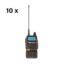 Bax 10bc Nešiojama VHF / UHF radijo stotelė CRT FP00 dviejų dažnių 144-146 ir 430-440 MHz juoda, VOX, 128 kanalai, skena Bax 10bc Nešiojama VHF / UHF radijo stotelė CRT FP00 dviejų dažnių 144-146 ir 430-440 MHz juoda, VOX, 128 kanalai, skena