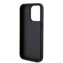 „Guess“ Apple iPhone 15 Pro 4G trikampio formos metalinis logotipas, juodas