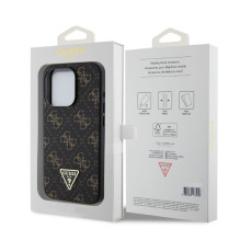 Guess Apple iPhone 15 Pro 4G Triangle Metal Logo Black Guess Apple iPhone 15 Pro 4G Triangle Metal Logo Black
