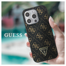 Guess Apple iPhone 15 Pro 4G Triangle Metal Logo Black Guess Apple iPhone 15 Pro 4G Triangle Metal Logo Black