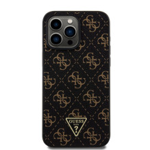„Guess“ Apple iPhone 15 Pro Max 4G trikampio formos metalinis logotipas, juodas „Guess“ Apple iPhone 15 Pro Max 4G trikampio formos metalinis logotipas, juodas