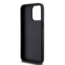 „Guess“ Apple iPhone 15 Pro Max 4G trikampio formos metalinis logotipas, juodas „Guess“ Apple iPhone 15 Pro Max 4G trikampio formos metalinis logotipas, juodas