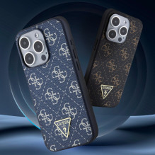 Guess Apple iPhone 15 Pro Max 4G Triangle Metal Logo Black Guess Apple iPhone 15 Pro Max 4G Triangle Metal Logo Black
