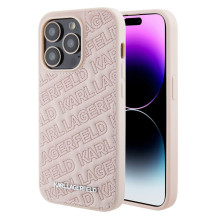 Karl Lagerfeld Apple iPhone 15 Pro Max Quilted K Pattern Case Pink Karl Lagerfeld Apple iPhone 15 Pro Max Quilted K Pattern Case Pink