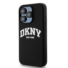 DKNY Apple iPhone 14 Pro 6.1 hardcase Liquid Silicone White Printed Logo MagSafe Black