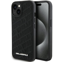 „Karl Lagerfeld“ dygsniuotas „Apple“ dėklas „iPhone 15“ su K raštu – juodas „Karl Lagerfeld“ dygsniuotas „Apple“ dėklas „iPhone 15“ su K raštu – juodas
