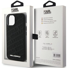 Karl Lagerfeld Apple Karl Lagerfeld Quilted K Pattern case for iPhone 15 - black Karl Lagerfeld Apple Karl Lagerfeld Quilted K Pattern case for iPhone 15 - black