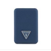 Guess uess PU Grained Triangle Logo MagSafe Powerbank 5000mAh Blue