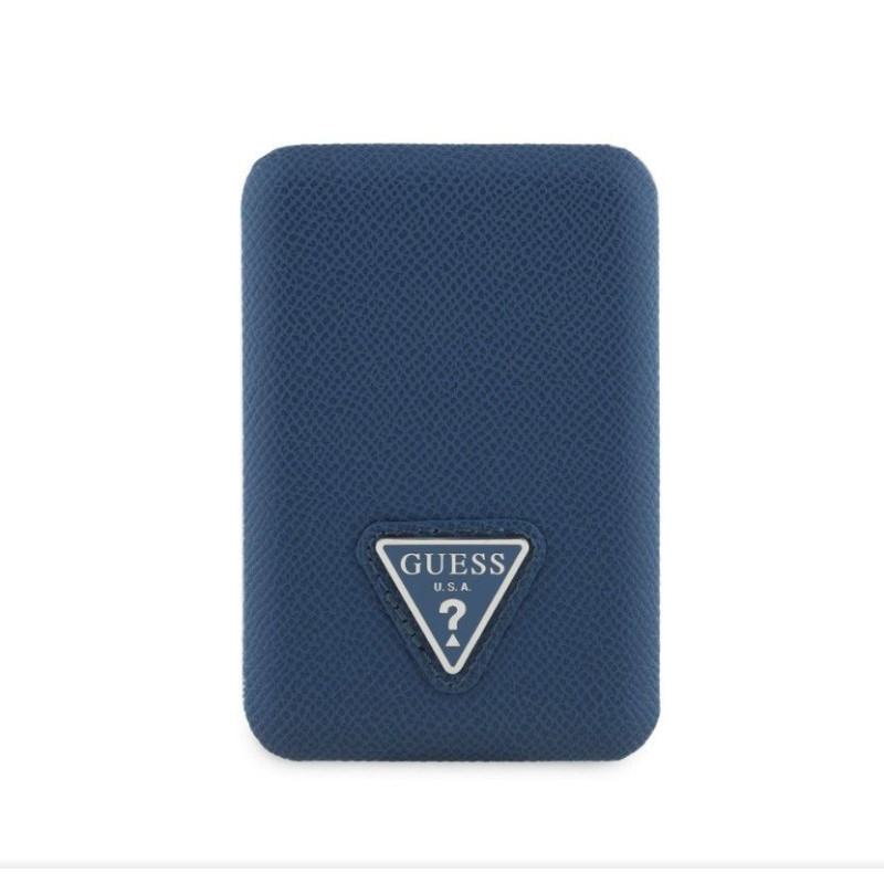 Guess uess PU Grained Triangle Logo MagSafe Powerbank 5000mAh Blue