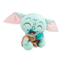 plush toy figure Star Wars Grogu with macaroon plush toy figure Star Wars Grogu with macaroon