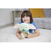 plush toy figure Star Wars Grogu with macaroon plush toy figure Star Wars Grogu with macaroon