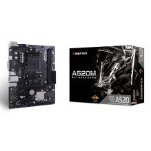 Pagrindinė plokštė, BIOSTAR, AMD A520, Lizdas AM4, mikro ATX, RAM DDR4-SDRAM, 2xSlots 1xNumber iš M.2 (M) lizdų, A520MHP