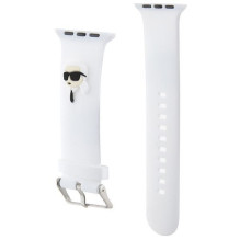 Karl Lagerfeld - Karl Lagerfeld 3D Rubber Karl Head strap for Apple Watch 42 / 44 / 45 / 49mm - white Karl Lagerfeld - Karl Lagerfeld 3D Rubber Karl Head strap for Apple Watch 42 / 44 / 45 / 49mm - white