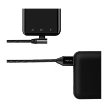 Logilink USB-Stecker USB 2.0 zu USB-C (90° gewinkelt) 1,0m Logilink USB-Stecker USB 2.0 zu USB-C (90° gewinkelt) 1,0m