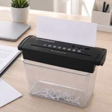 Esperanza EN104 paper shredder Strip shredding 22 cm Black