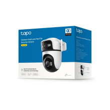 TP-Link Tapo Lauko dvigubo objektyvo Pan / Tilt Apsaugos kamera