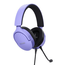 Trust GXT 489P FAYZO ausinės su laidinėmis Head žaidimų ausinės su laidinėmis, juodos, violetinės