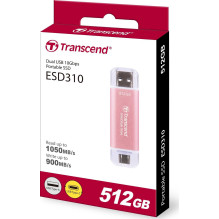 Transcend ESD310 512GB External TS512GESD310P Pink