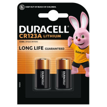 Baterija - Duracell CR123 2 Vienetų Ličio Baterijos 3 V 34,5 mm x 17 mm