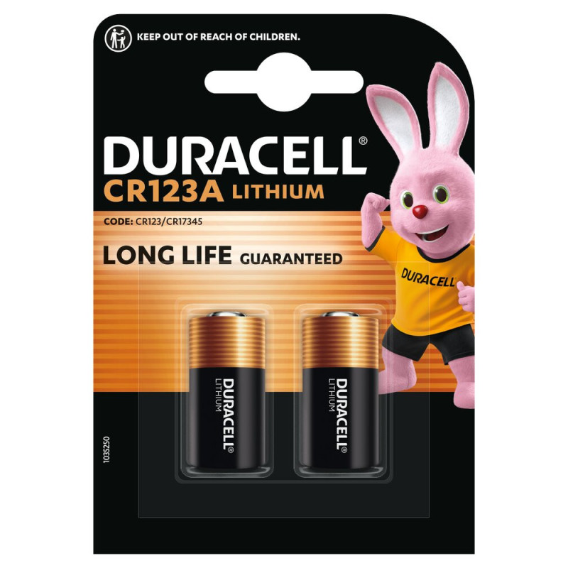 Baterija - Duracell CR123 2 Vienetų Ličio Baterijos 3 V 34,5 mm x 17 mm