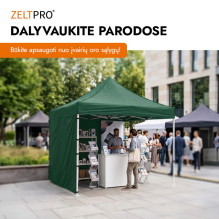 Shopping Tent 3x2 Green Zeltpro PROFRAME