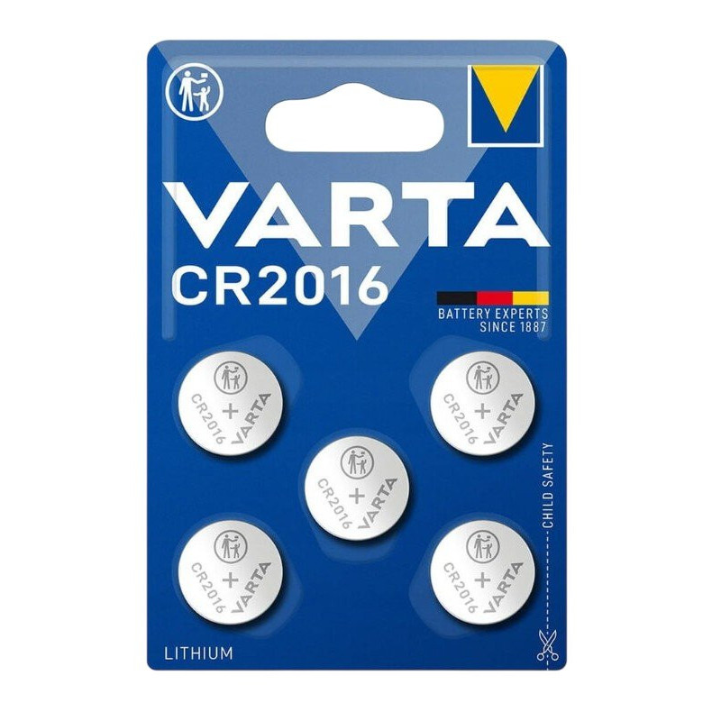 Mygtukinė Baterija - VARTA CR2016 5 Vnt. 3 V