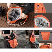 Fotoaparato Krepšys - ULANZI K&amp;F Concept KF13.168 Urban Wander 5 L Oranžinė