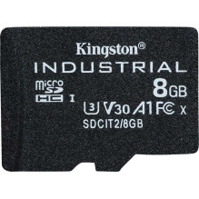 Kingston Technology 8GB microSDHC Industrial C10 A1 pSLC kortelės vienetas be adapterio