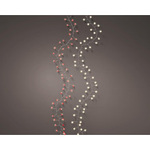 Deco light string, 489819, 1.5 m, 80 LED White / Red