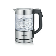 Severin WK 3458 Digitaler Mini Glas-Wasserkocher 1100W 0,5l transparent / Black / silber Severin WK 3458 Digitaler Mini Glas-Wasserkocher 1100W 0,5l transparent / Black / silber