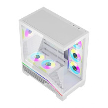 Kompiuterio Korpusas - DarkFlash K430 , ATX , 6 Ventiliatoriai , USB-C , Balta Kompiuterio Korpusas - DarkFlash K430 , ATX , 6 Ventiliatoriai , USB-C , Balta
